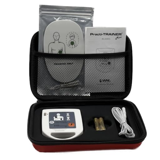 WNL Products WL320ES-4 for Training Use Only AED Practi-Trainer Mini Ultra-Compact AED Training Kit with Voice Prompts & LED Indicators (4 Pack)