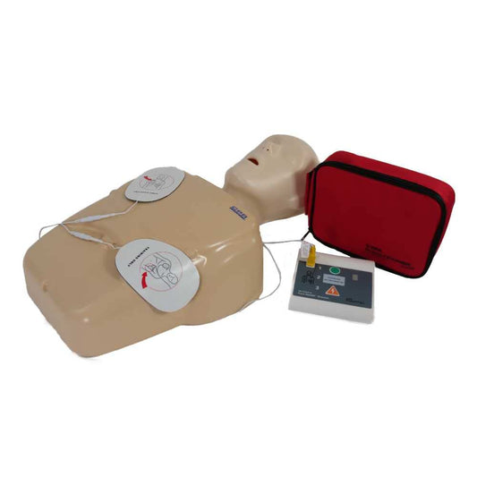 WNL Products WL120ES10 Practi-Trainer Essentials AED Training Kit – Base Model with Reusable Pads – for CPR & AED Training Use Only (1 Pack Kit)