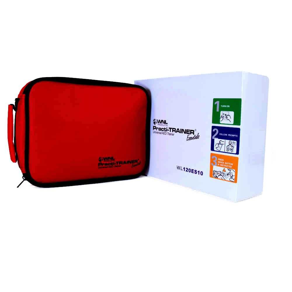 WNL Products WL120ES10 Practi-Trainer Essentials AED Training Kit – Base Model with Reusable Pads – for CPR & AED Training Use Only (1 Pack Kit)