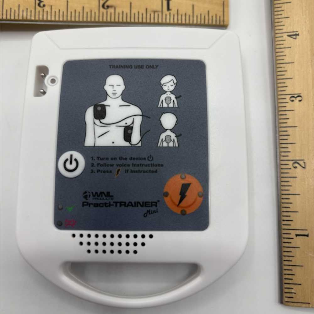 WNL Products WL320ES-4 for Training Use Only AED Practi-Trainer Mini Ultra-Compact AED Training Kit with Voice Prompts & LED Indicators (4 Pack)