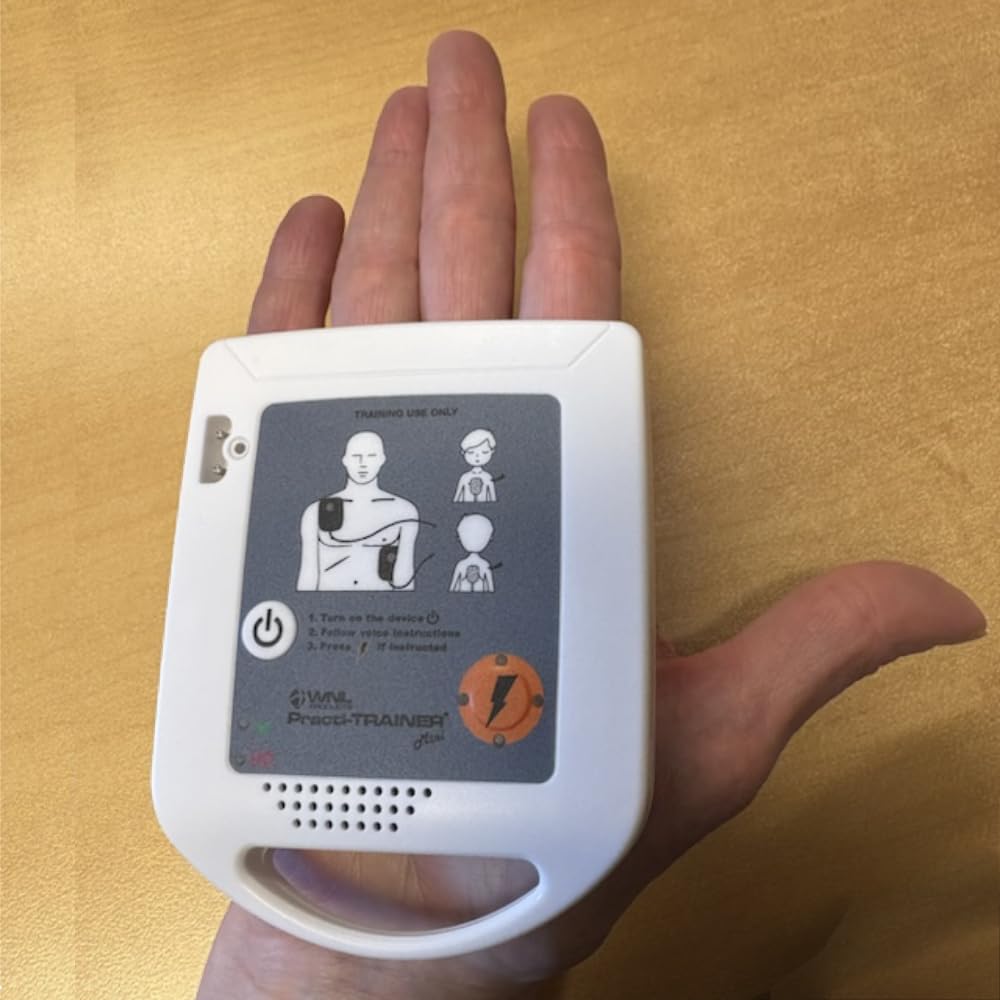 WNL Products WL320ES-4 for Training Use Only AED Practi-Trainer Mini Ultra-Compact AED Training Kit with Voice Prompts & LED Indicators (4 Pack)